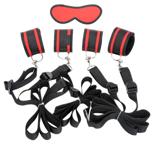 Bondage Bed Set – Verstelbare Pols- en Enkelboeien met Zachte Binnenvoering