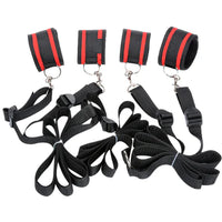 Bondage Bed Set – Verstelbare Pols- en Enkelboeien met Zachte Binnenvoering