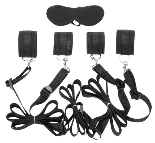 Bondage Bed Set – Verstelbare Pols- en Enkelboeien met Zachte Binnenvoering